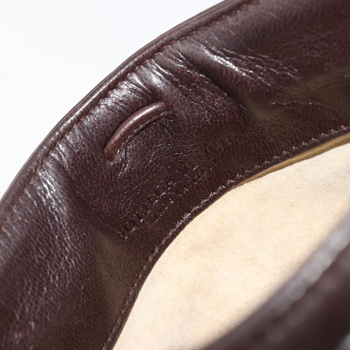 BOTTEGA VENETA INTRECCIATO Accessory Pouch Leather Brown Auth 195438V