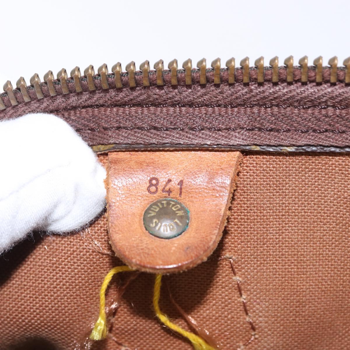 LOUIS VUITTON Monogram Speedy 35 Hand Bag M41524 LV Auth 195443