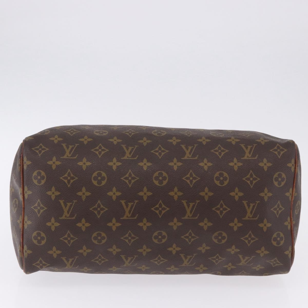 LOUIS VUITTON Monogram Speedy 35 Hand Bag M41524 LV Auth 195443
