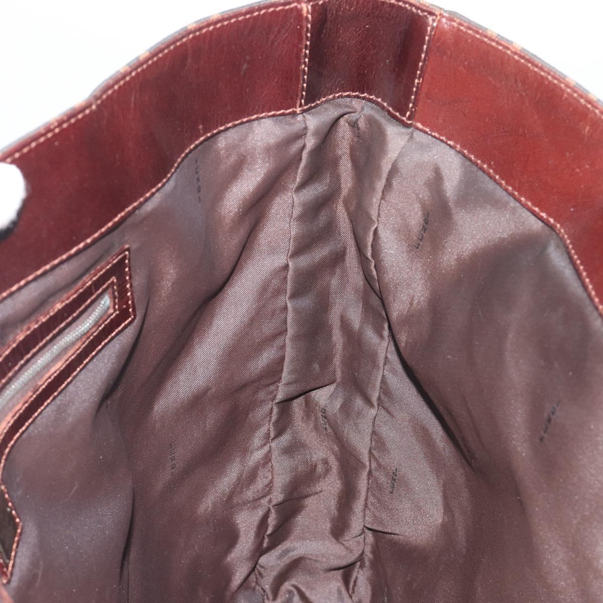 FENDI Zucca Canvas Tote Bag Brown Auth 195452V