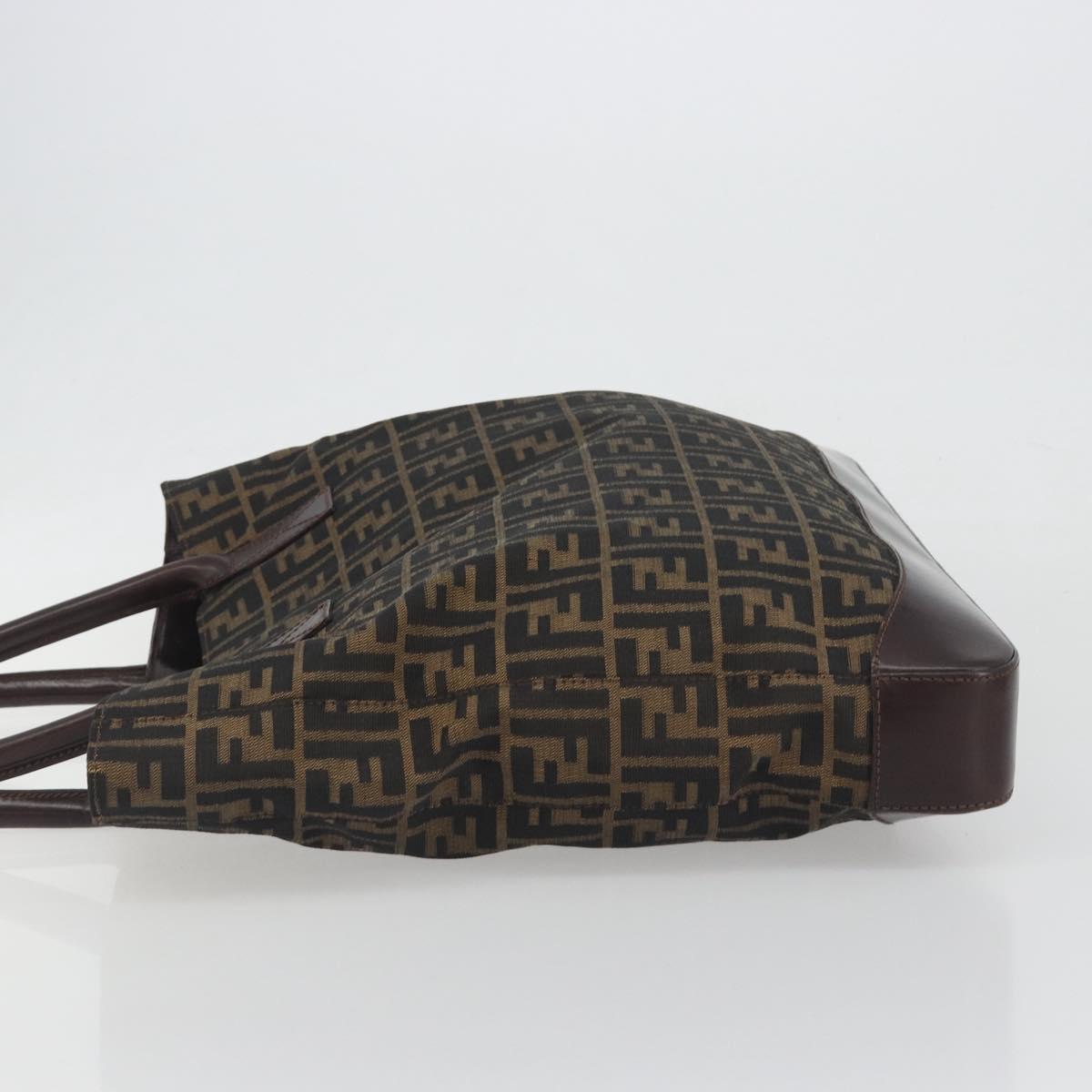 FENDI Zucca Canvas Tote Bag Brown Auth 195452V