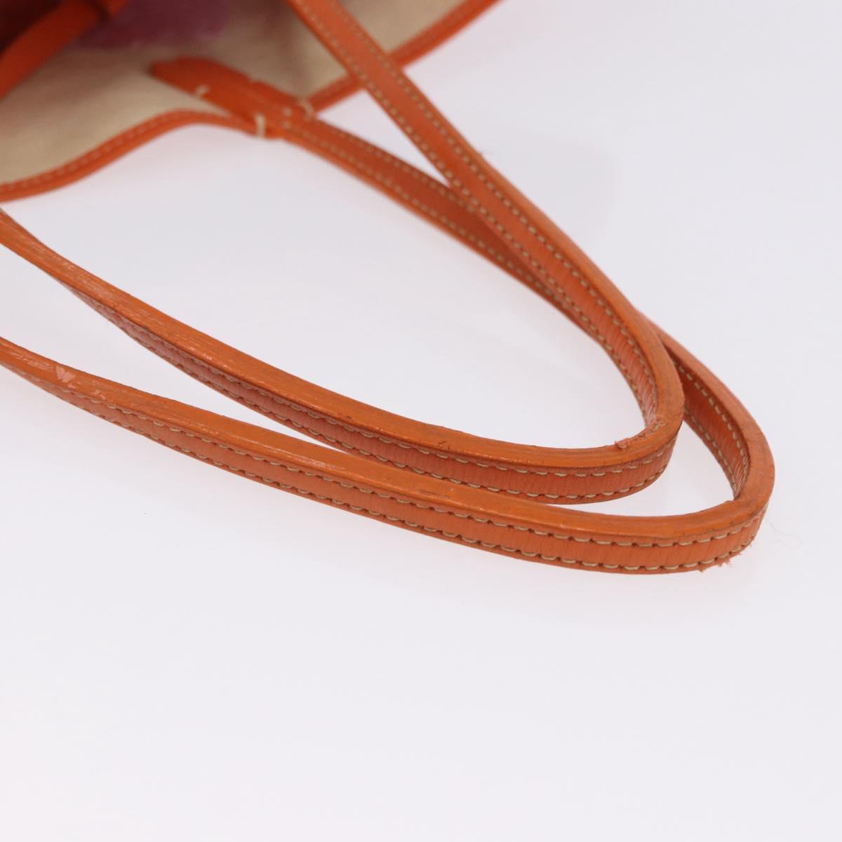GOYARD Herringbone Saint Louis PM Tote Bag PVC Leather Orange Auth 195491