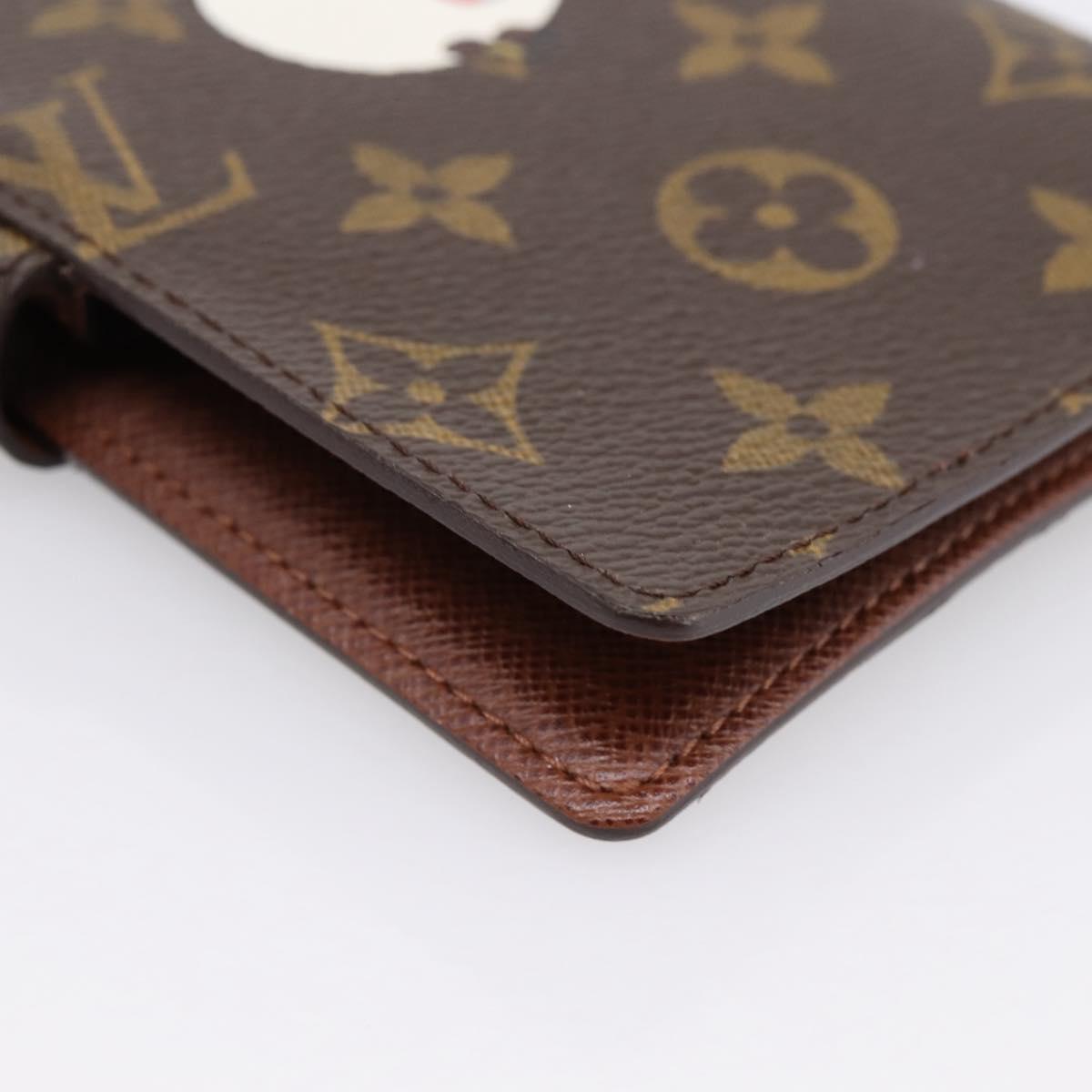 LOUIS VUITTON Monogram Panda Agenda PM Day Planner Cover R20011 LV Auth 195510M