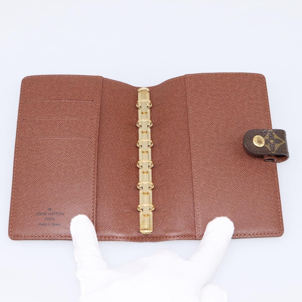 LOUIS VUITTON Monogram Panda Agenda PM Day Planner Cover R20011 LV Auth 195510M
