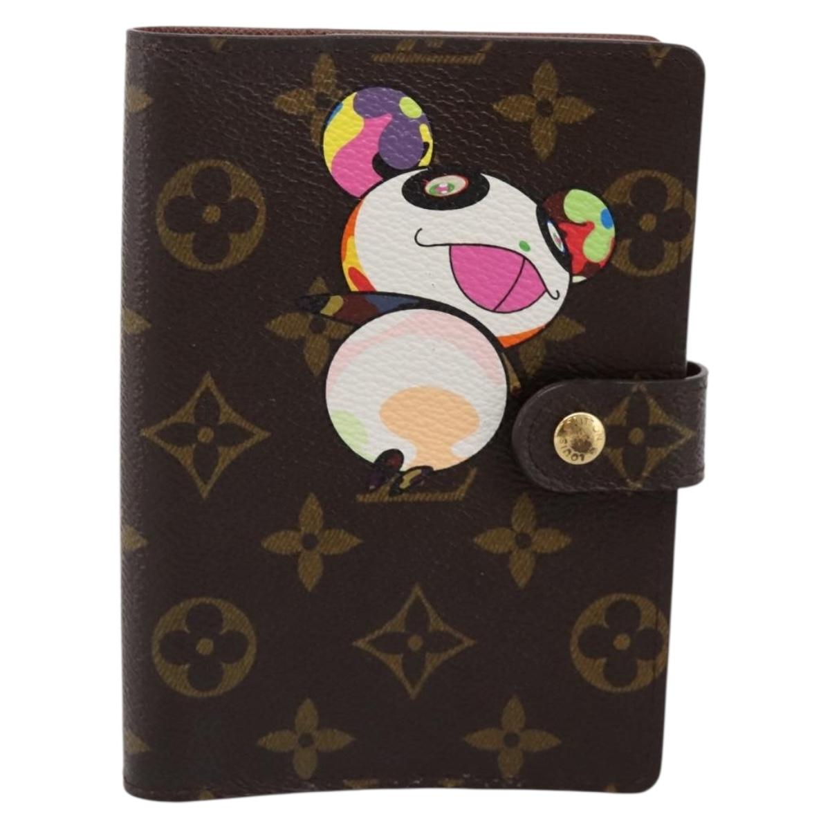 LOUIS VUITTON Monogram Panda Agenda PM Day Planner Cover R20011 LV Auth 195510M