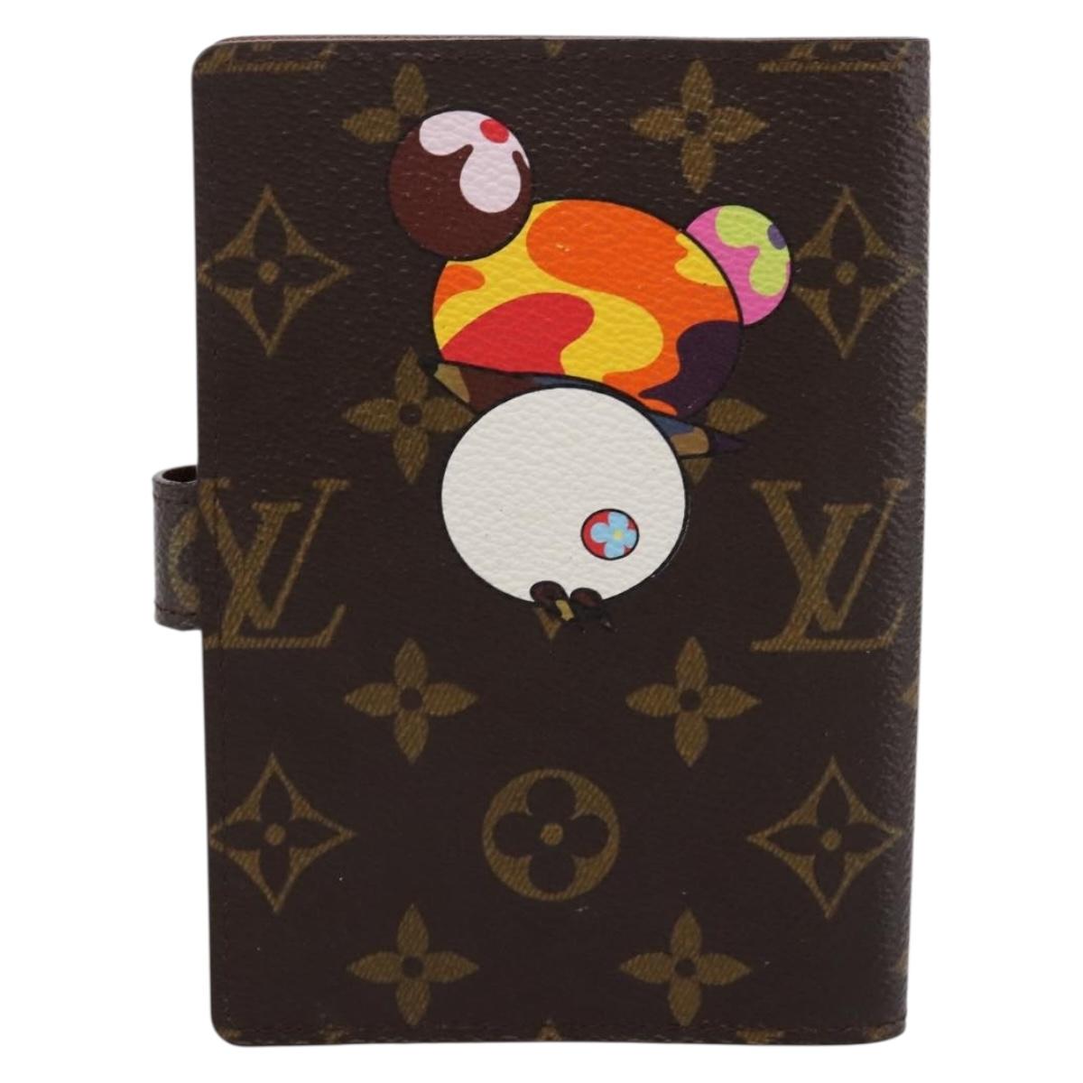 LOUIS VUITTON Monogram Panda Agenda PM Day Planner Cover R20011 LV Auth 195510M