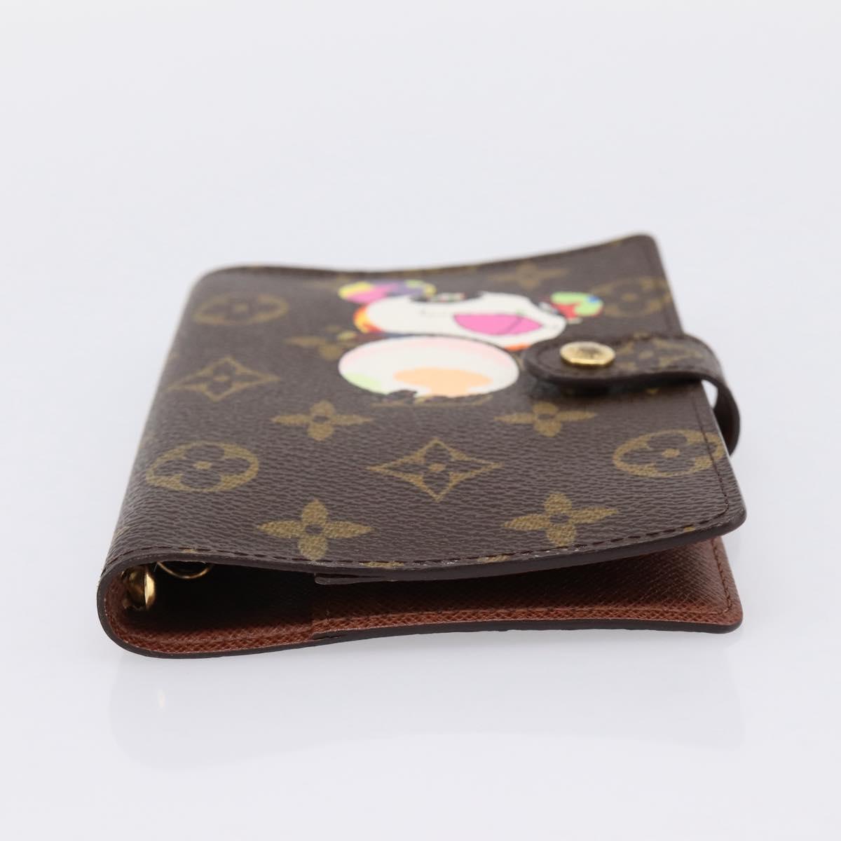 LOUIS VUITTON Monogram Panda Agenda PM Day Planner Cover R20011 LV Auth 195510M