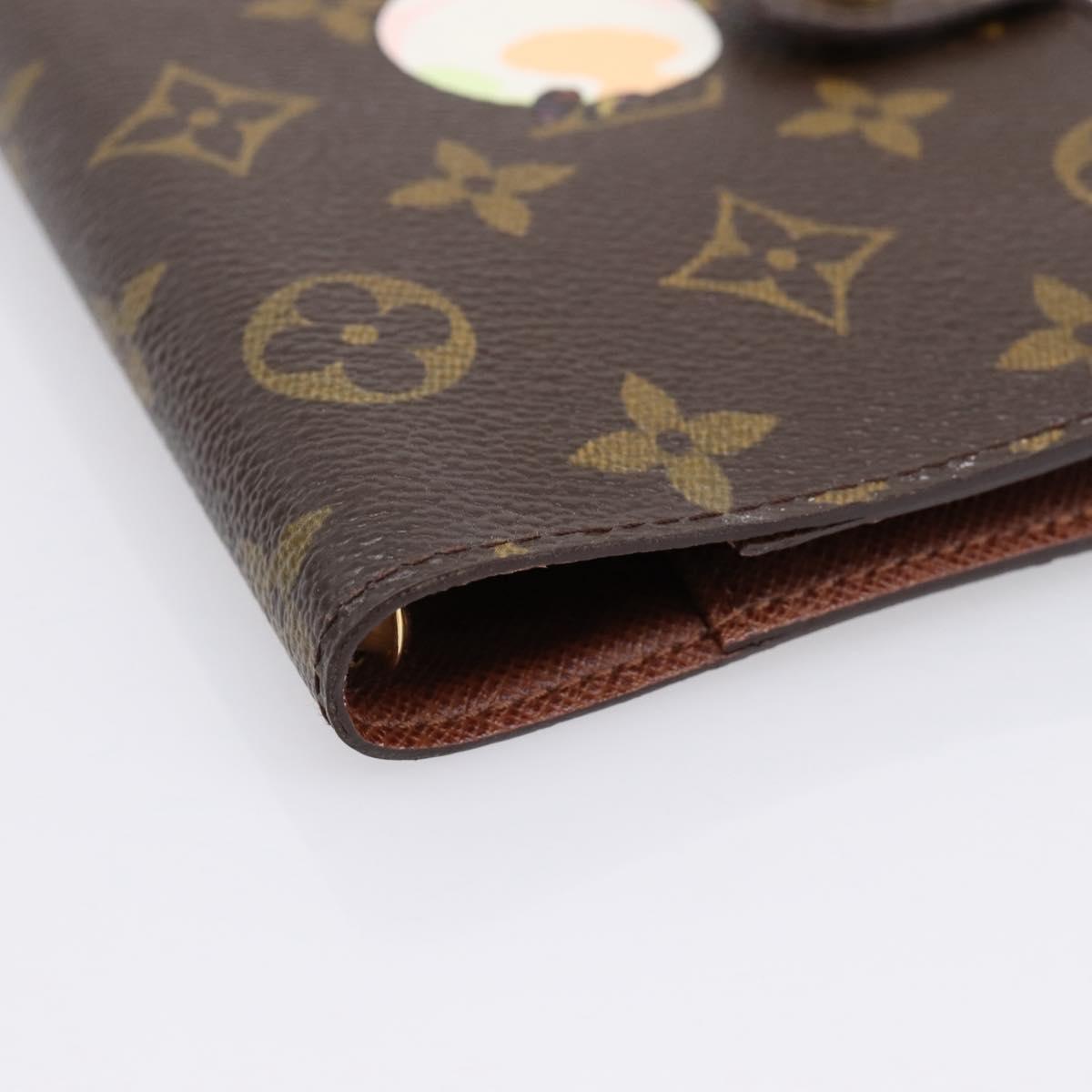 LOUIS VUITTON Monogram Panda Agenda PM Day Planner Cover R20011 LV Auth 195510M