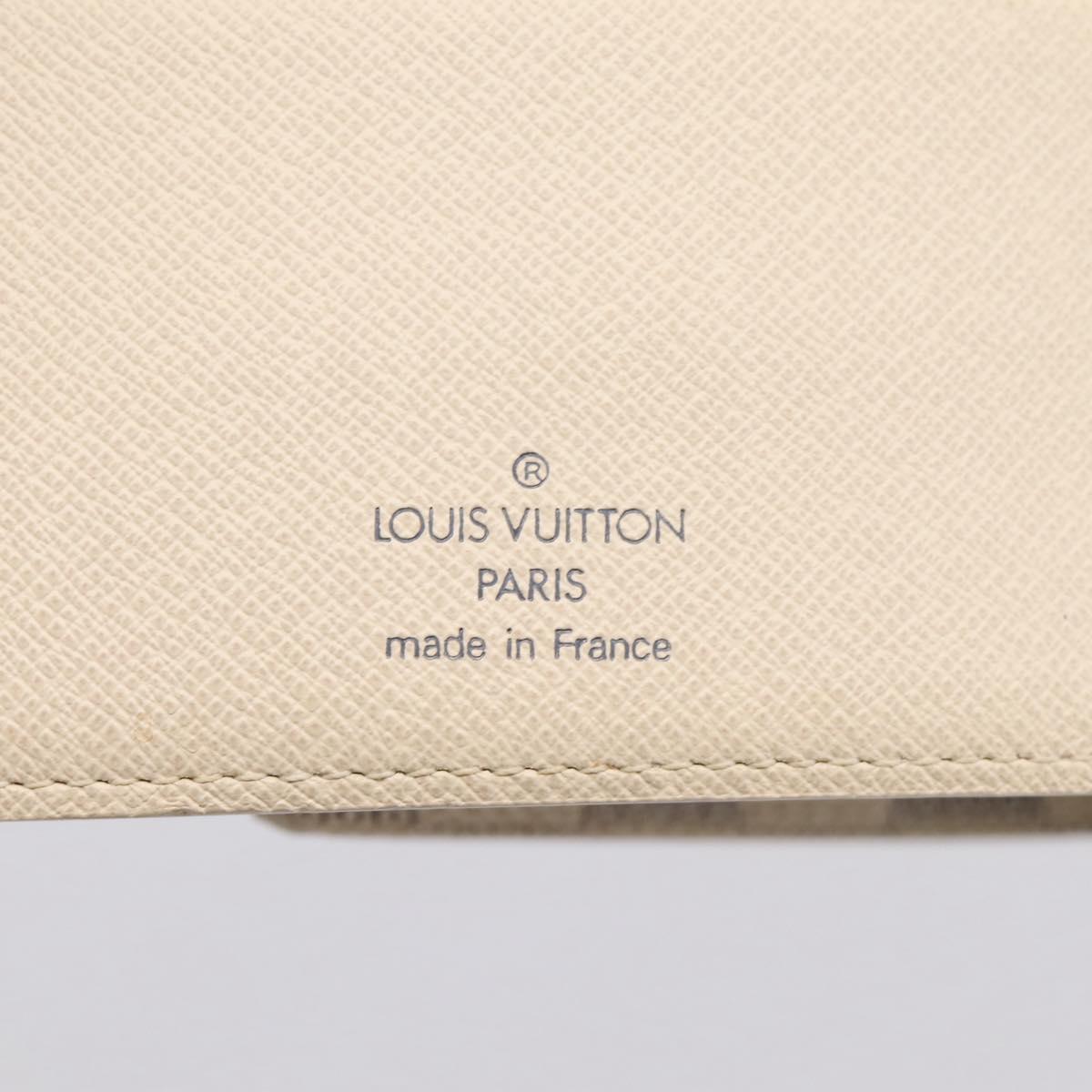 LOUIS VUITTON Damier Azur Agenda MM Day Planner Cover R20707 LV Auth 195511V