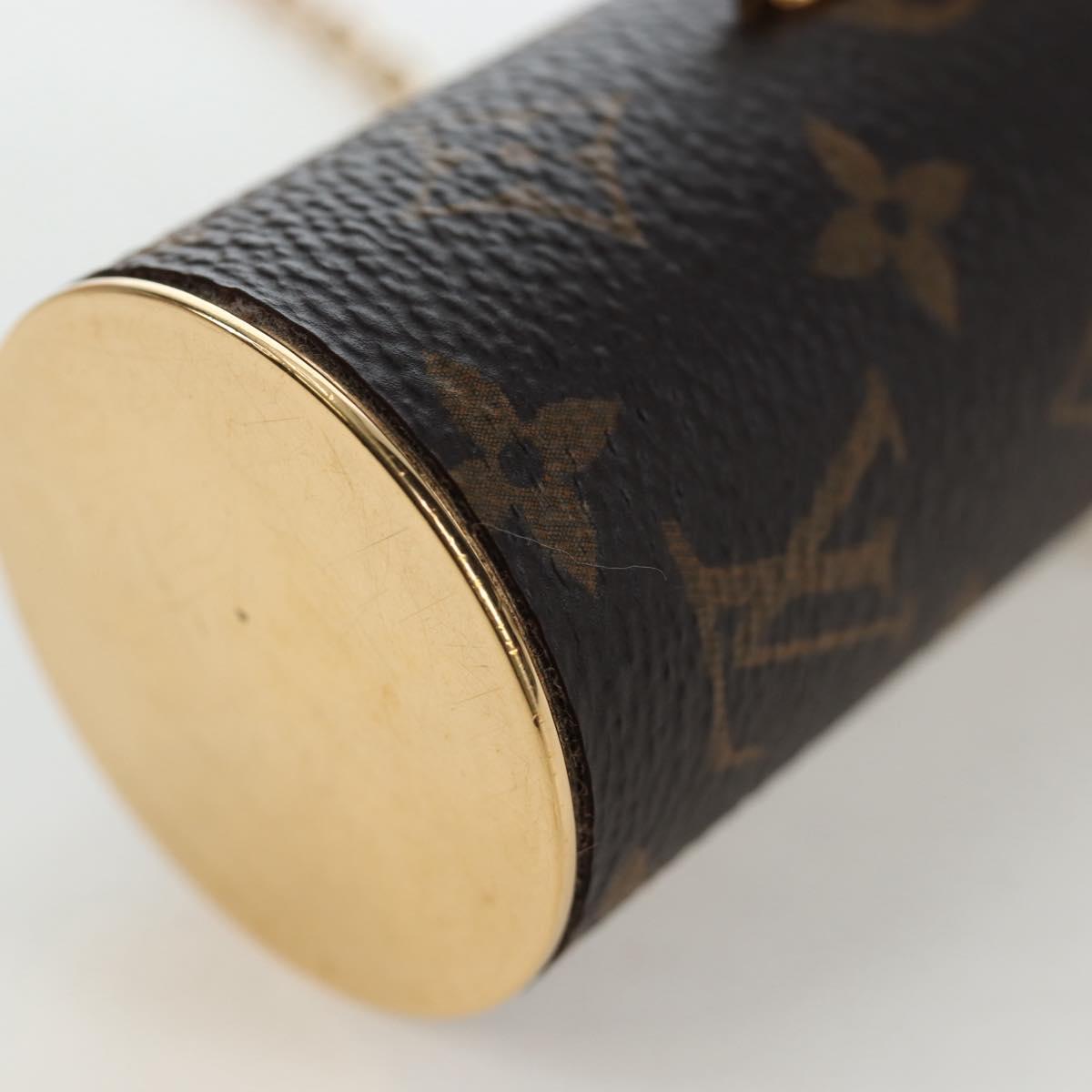LOUIS VUITTON Monogram Lipstick Case Cosmetic Pouch MP2406 LV Auth 195512M