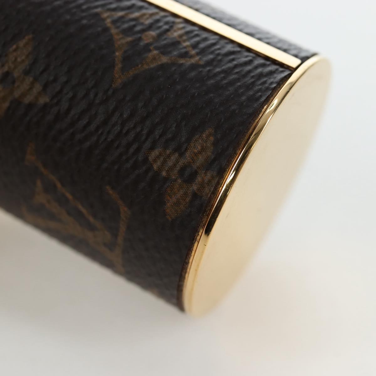 LOUIS VUITTON Monogram Lipstick Case Cosmetic Pouch MP2406 LV Auth 195512M