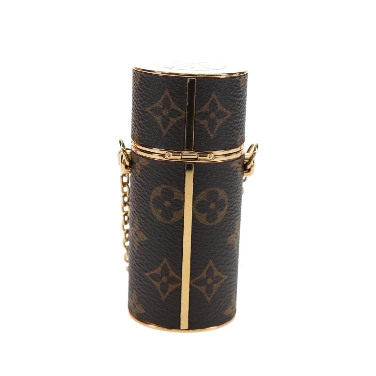 LOUIS VUITTON Monogram Lipstick Case Cosmetic Pouch MP2406 LV Auth 195512M