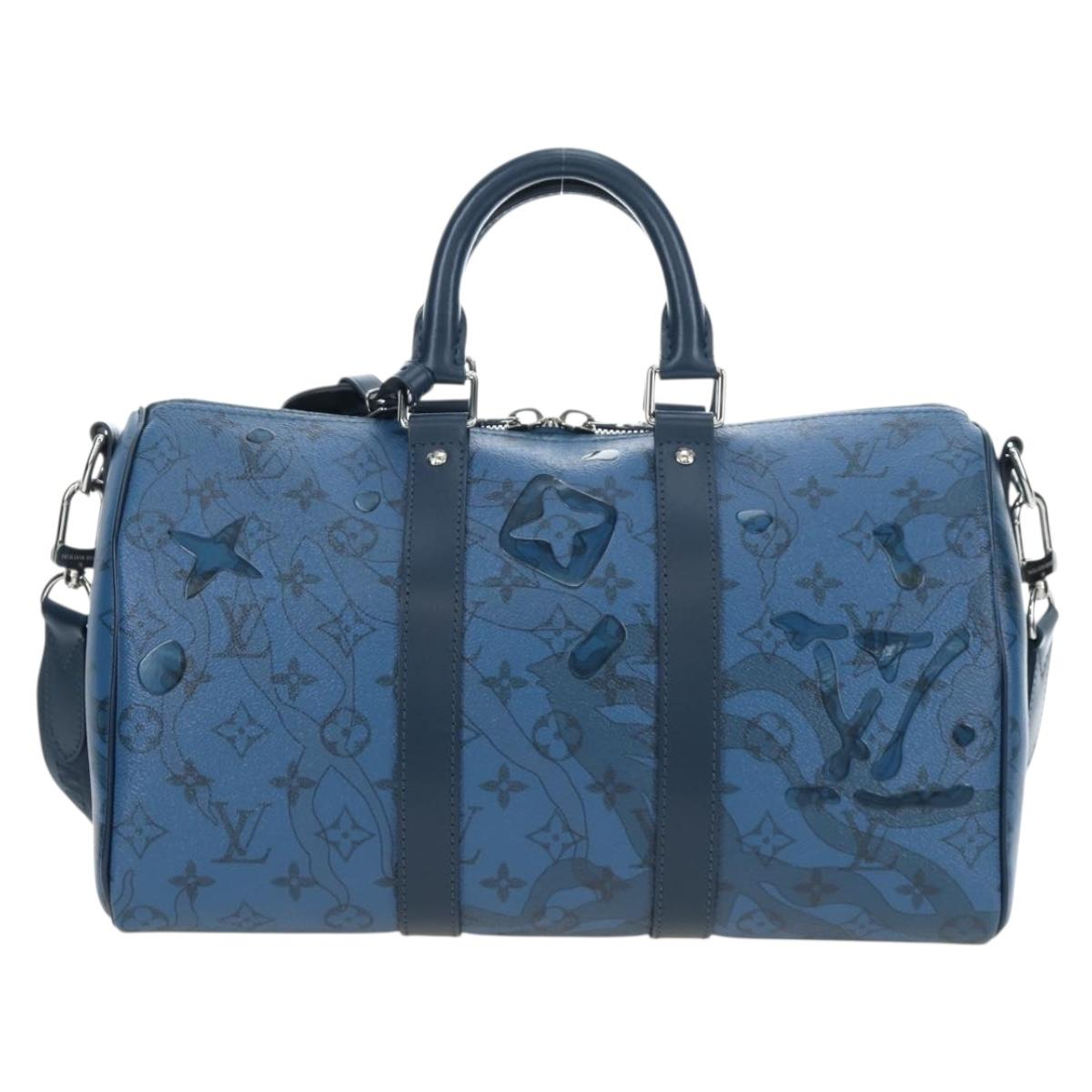 LOUIS VUITTON Monogram Aqua Garden Speedy Bandouliere 35 M22573 Auth 195516SAM