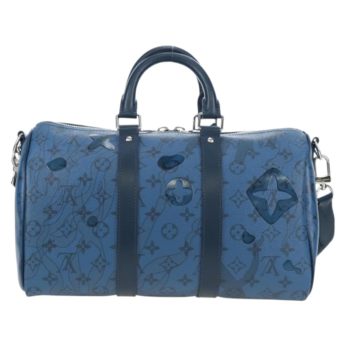 LOUIS VUITTON Monogram Aqua Garden Speedy Bandouliere 35 M22573 Auth 195516SAM