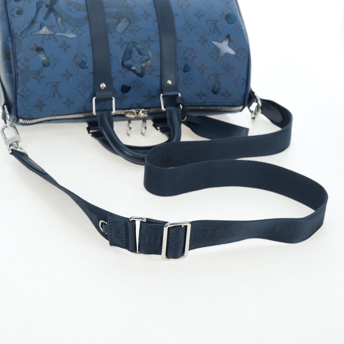 LOUIS VUITTON Monogram Aqua Garden Speedy Bandouliere 35 M22573 Auth 195516SAM