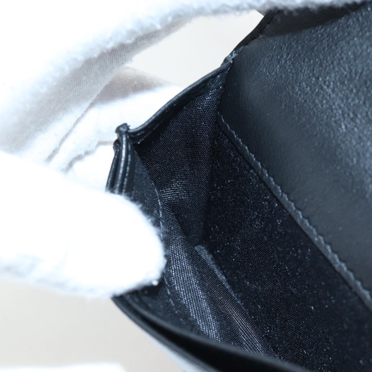 Christian Dior Trotter Canvas Shoulder Pouch Navy Silver Auth 195520V