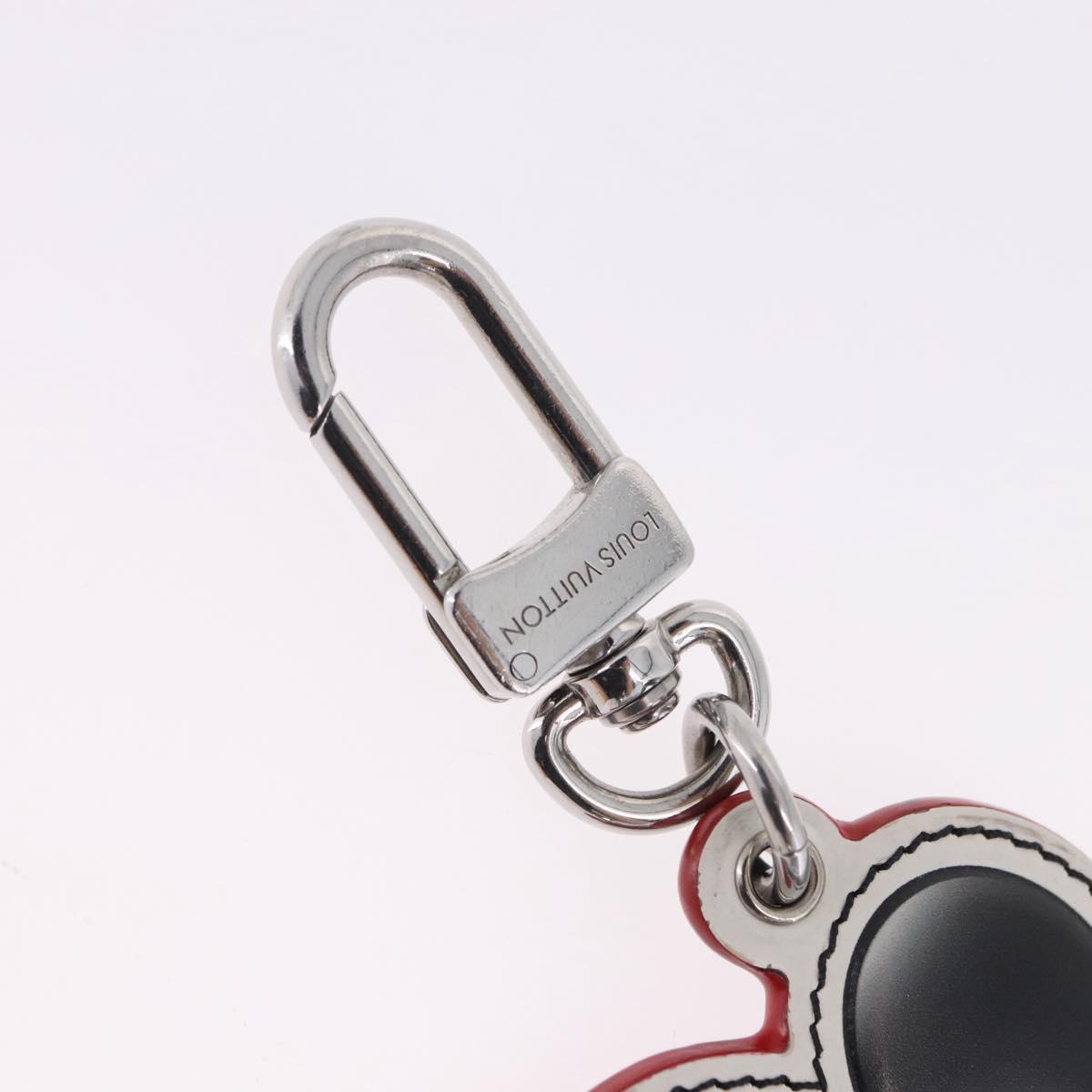 LOUIS VUITTON Sporty Car Vivienne Key Ring Leather Black M00960 LV Auth 195527M