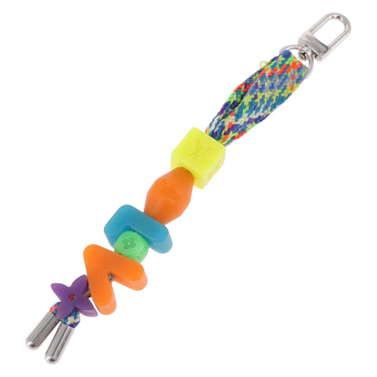 LOUIS VUITTON Porte Cles LV Play Key Ring metal Multicolor MP3450 Auth 195533M