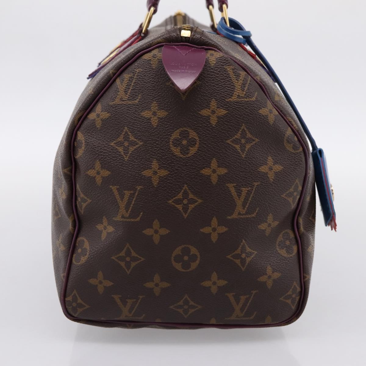 LOUIS VUITTON Monogram Totem Speedy 30 Hand Bag M41666 LV Auth 195541SM