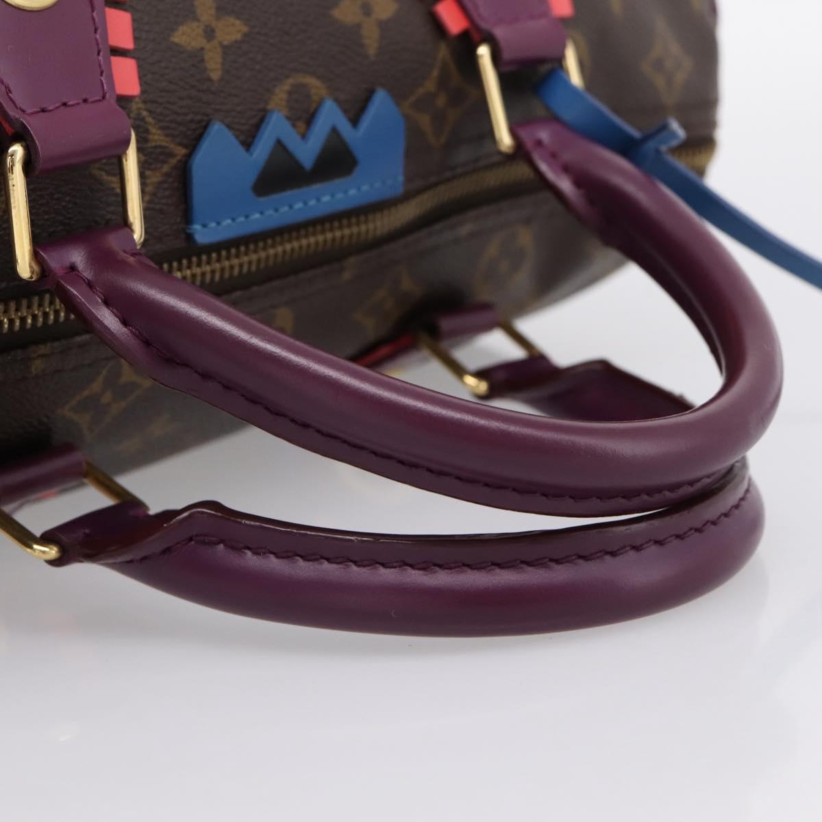 LOUIS VUITTON Monogram Totem Speedy 30 Hand Bag M41666 LV Auth 195541SM