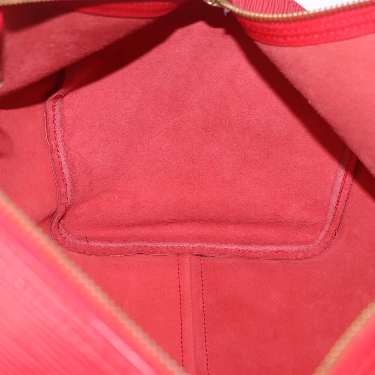 LOUIS VUITTON Epi Keepall 45 Boston Bag Red M42977 LV Auth 195542A
