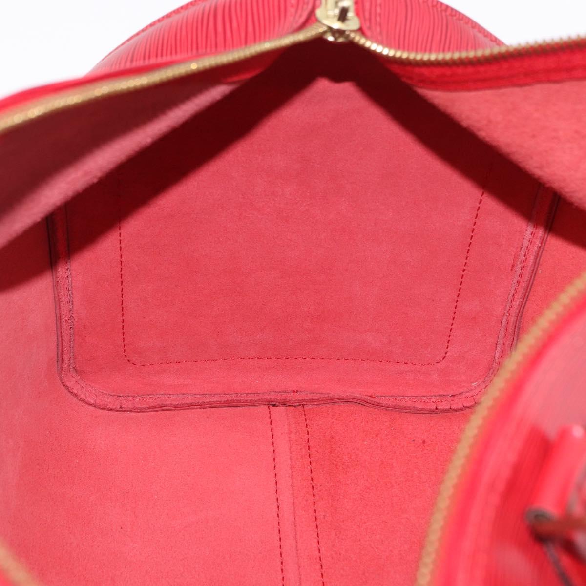 LOUIS VUITTON Epi Keepall 45 Boston Bag Red M42977 LV Auth 195542A