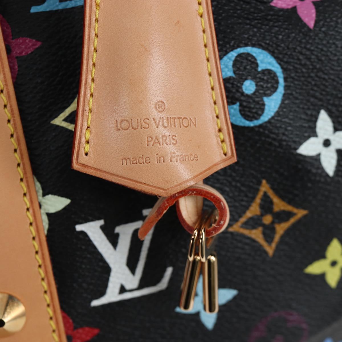 LOUIS VUITTON Monogram Multicolor Keepall 45 Bag Black M92640 Auth 195545SV