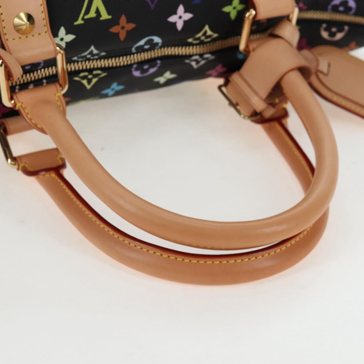LOUIS VUITTON Monogram Multicolor Keepall 45 Bag Black M92640 Auth 195545SV