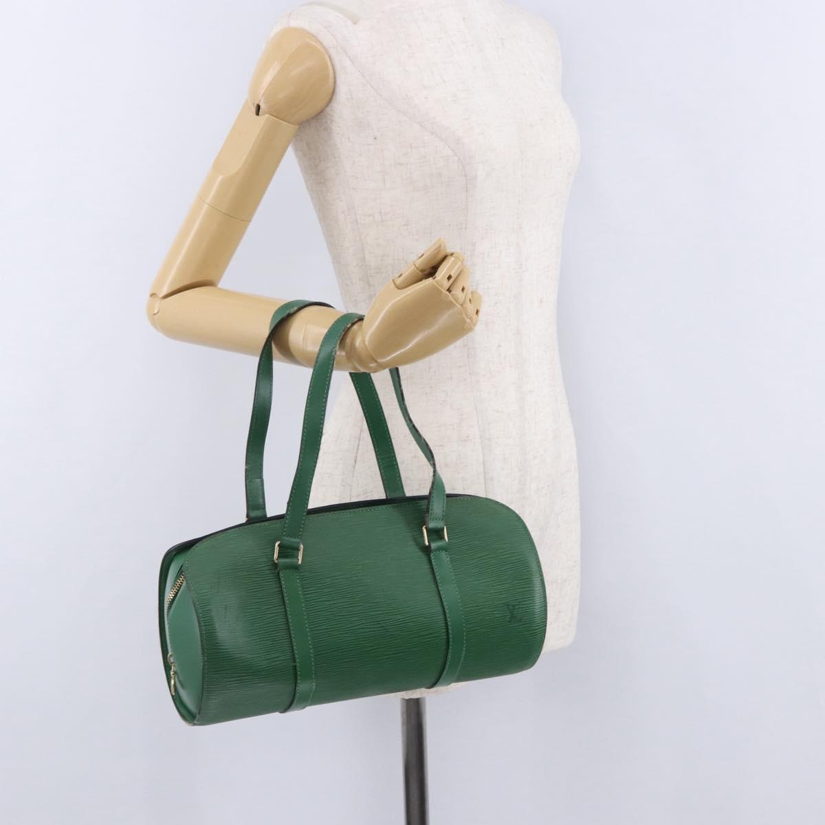 LOUIS VUITTON Epi Soufflot Hand Bag Green M52224 LV Auth 195553