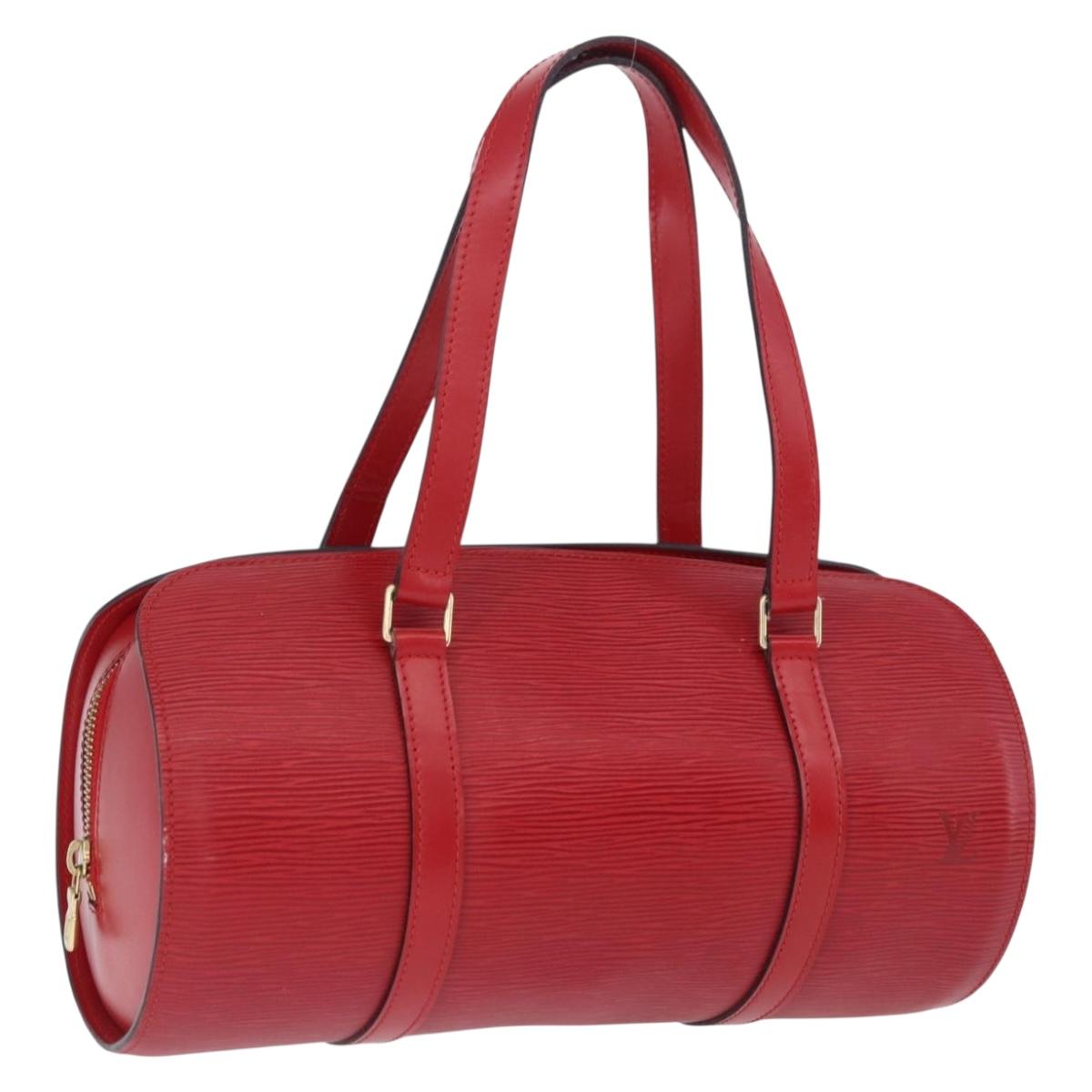 LOUIS VUITTON Epi Soufflot Hand Bag Red M52227 LV Auth 195555V
