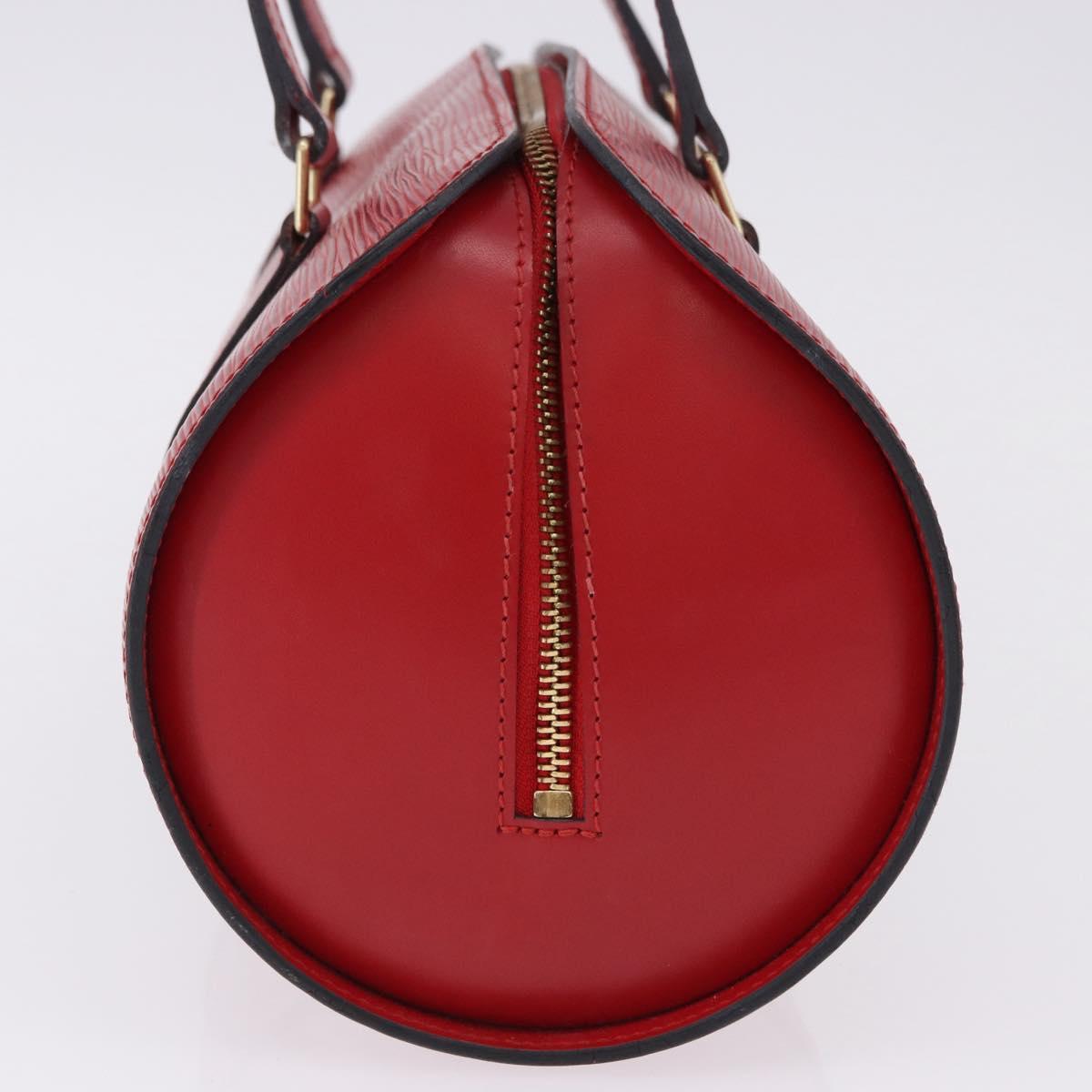 LOUIS VUITTON Epi Soufflot Hand Bag Red M52227 LV Auth 195555V