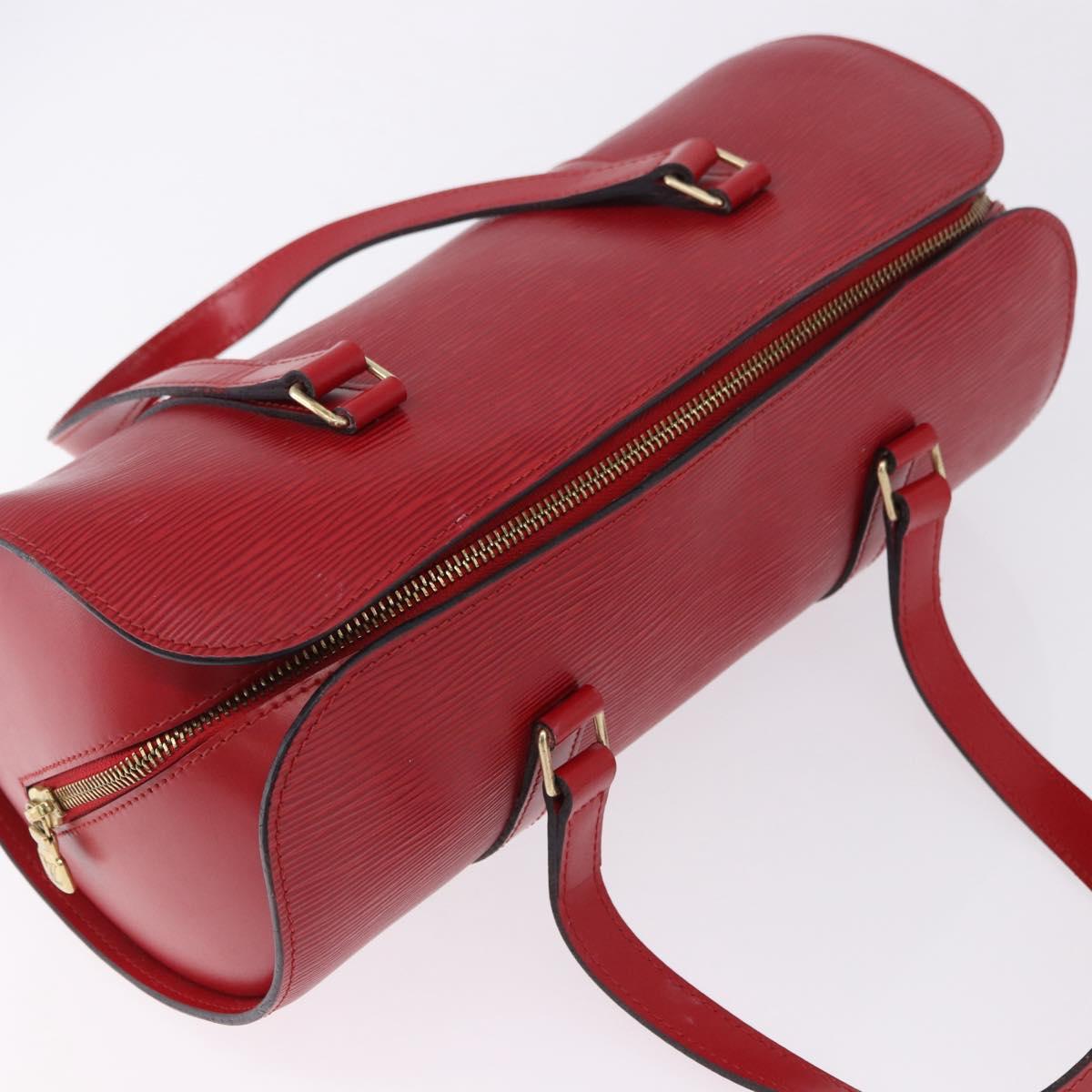LOUIS VUITTON Epi Soufflot Hand Bag Red M52227 LV Auth 195555V