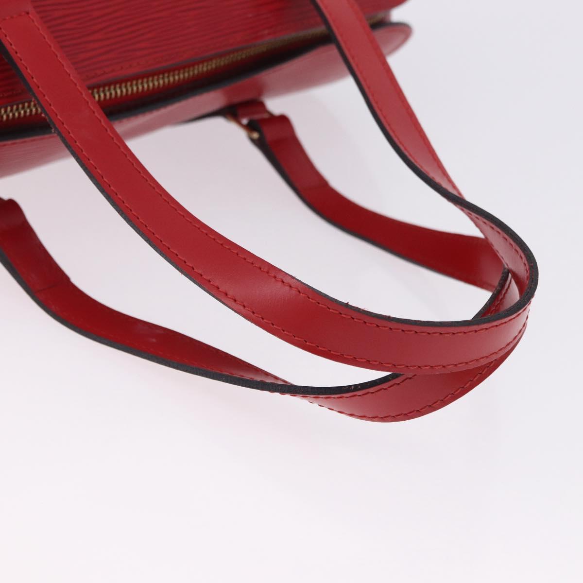 LOUIS VUITTON Epi Soufflot Hand Bag Red M52227 LV Auth 195555V