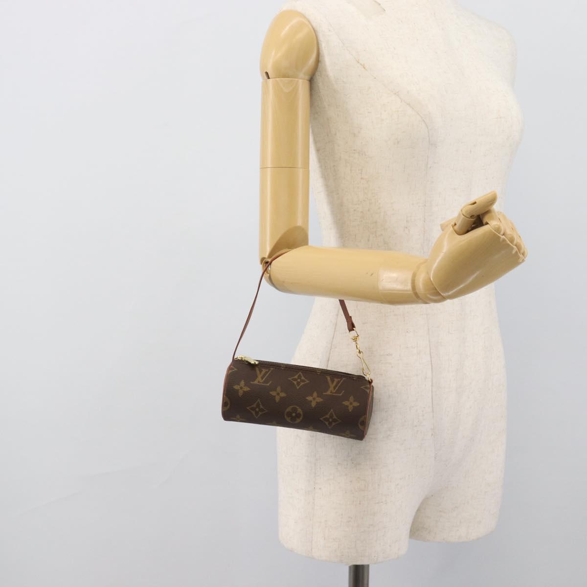 LOUIS VUITTON Monogram Papillon Pouch LV Auth 195556V