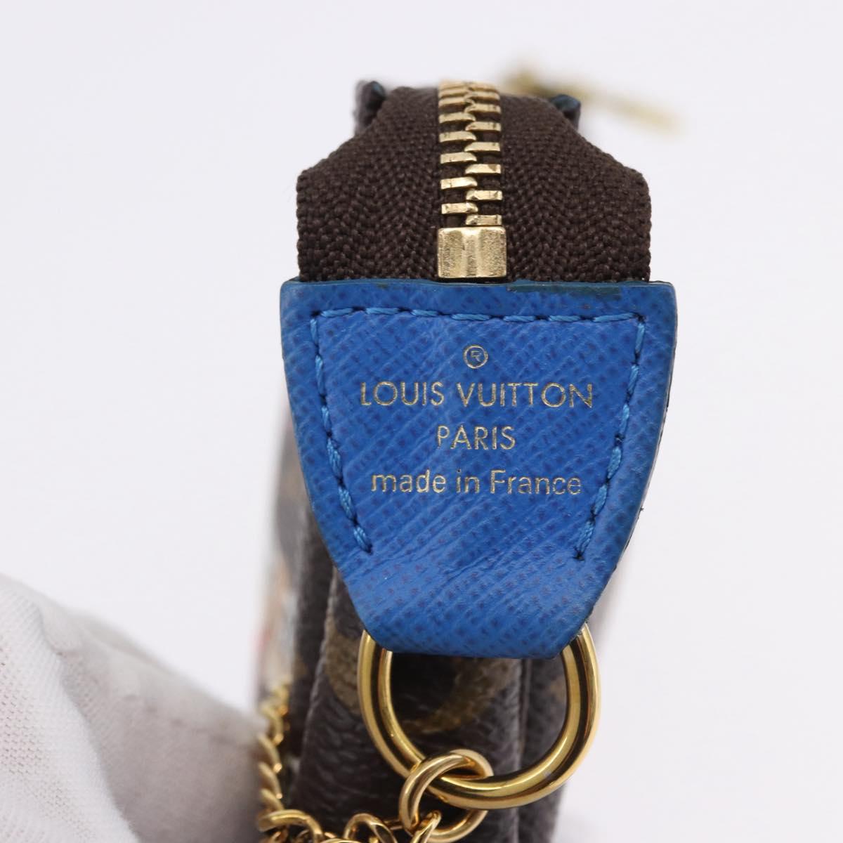 LOUIS VUITTON Monogram Vivienne Mini Pochette Accessoires M68489 Auth 195558M