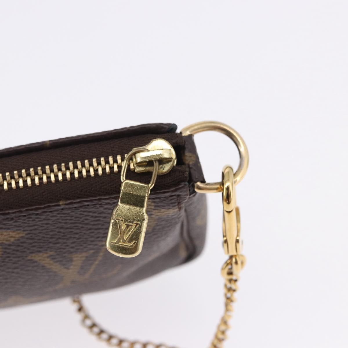 LOUIS VUITTON Monogram Vivienne Mini Pochette Accessoires M68489 Auth 195558M
