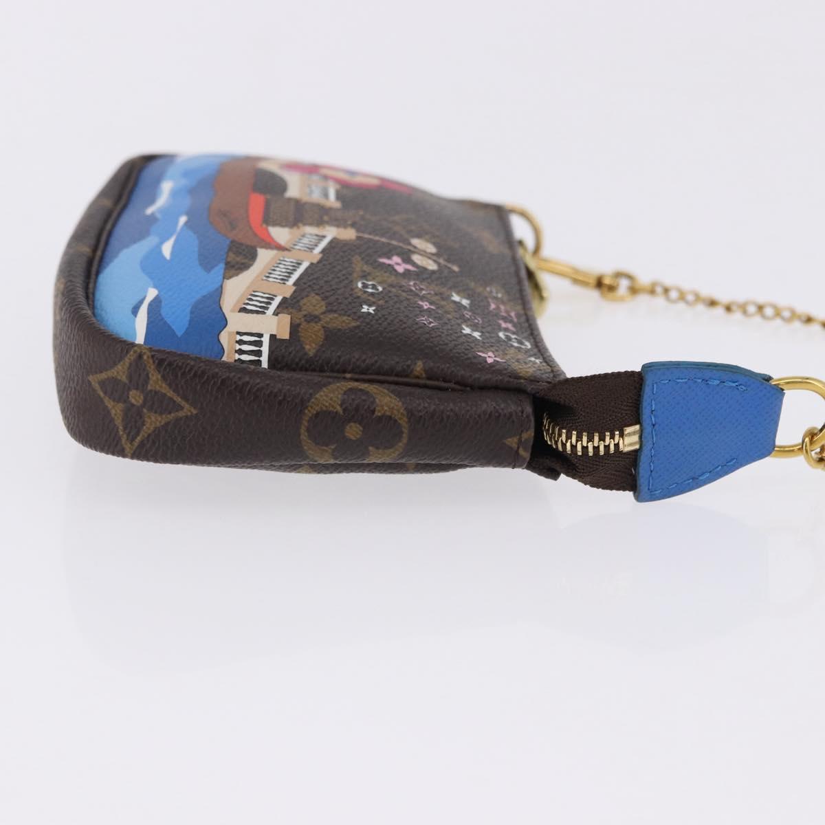 LOUIS VUITTON Monogram Vivienne Mini Pochette Accessoires M68489 Auth 195558M