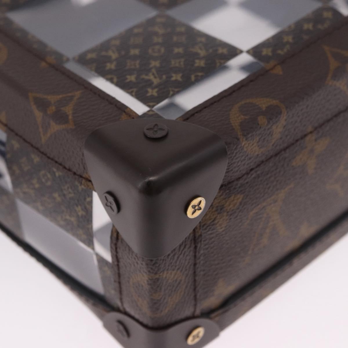 LOUIS VUITTON Monogram Chess Slim Soft Trunk Bag M20871 LV Auth 195571SAM