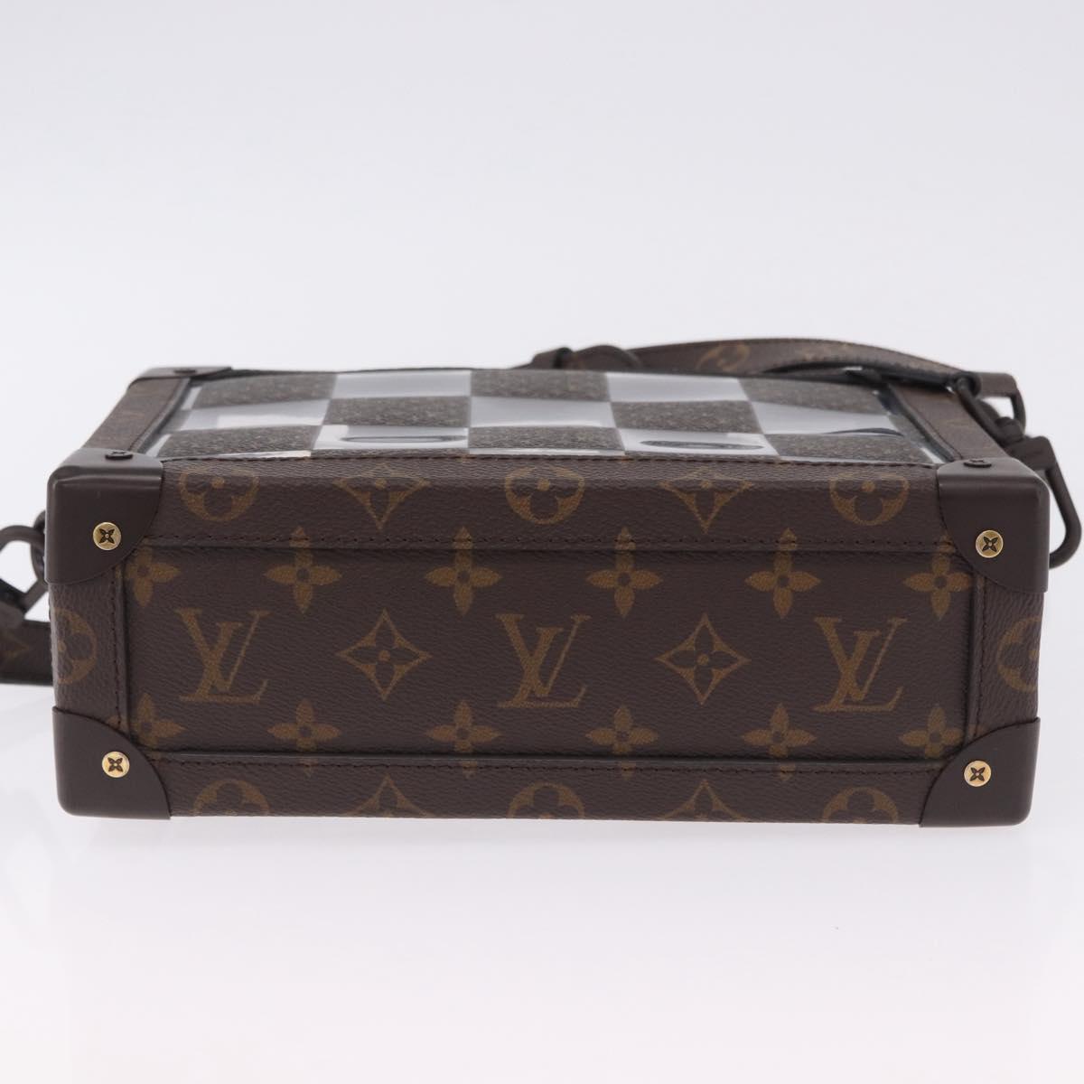 LOUIS VUITTON Monogram Chess Slim Soft Trunk Bag M20871 LV Auth 195571SAM