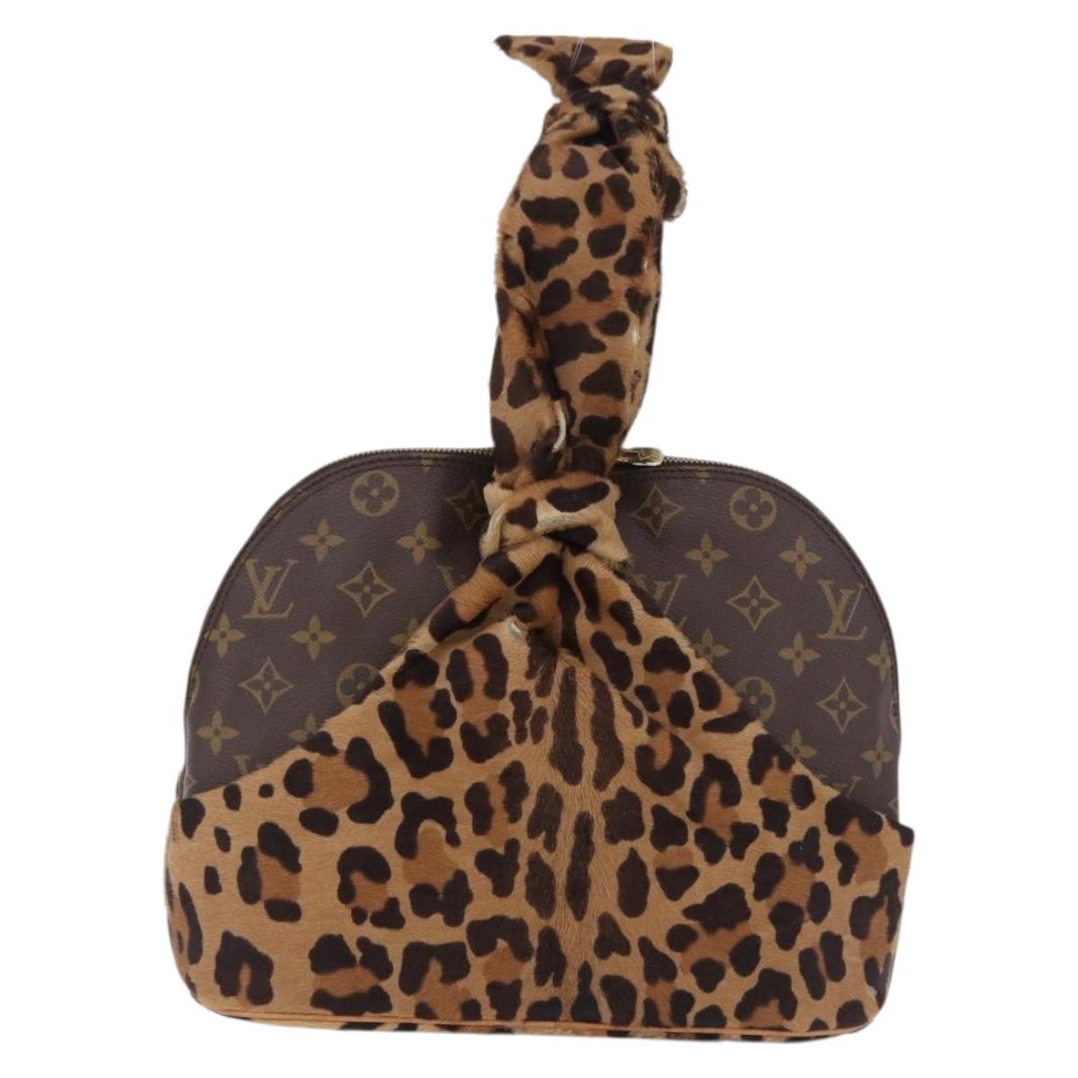 LOUIS VUITTON Monogram Leopard Azzedine Alaia Alma Hand Bag M99032 Auth 195572V