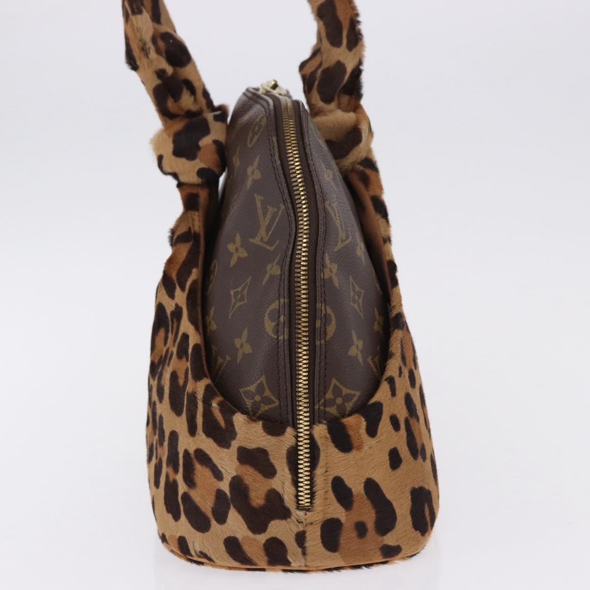 LOUIS VUITTON Monogram Leopard Azzedine Alaia Alma Hand Bag M99032 Auth 195572V