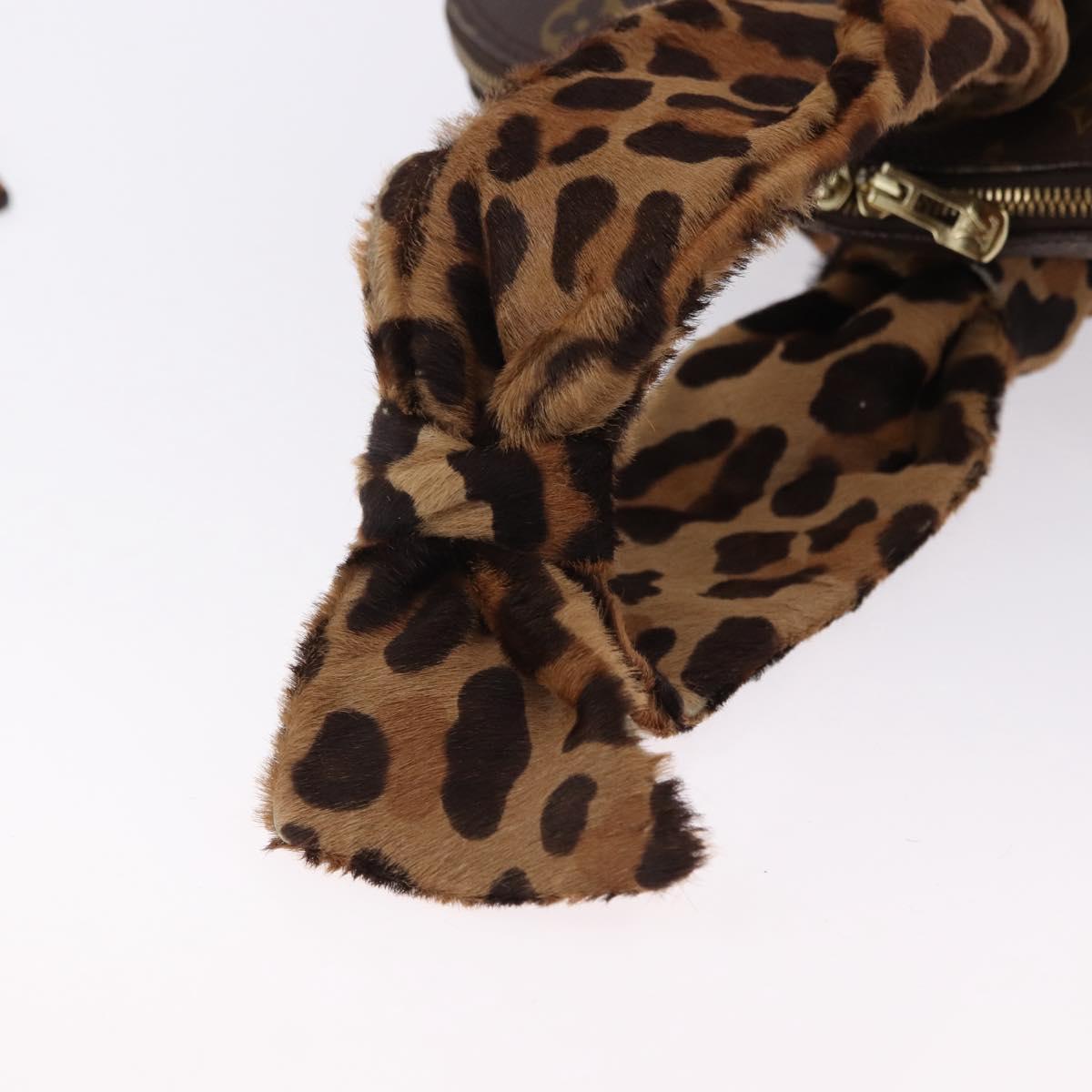 LOUIS VUITTON Monogram Leopard Azzedine Alaia Alma Hand Bag M99032 Auth 195572V