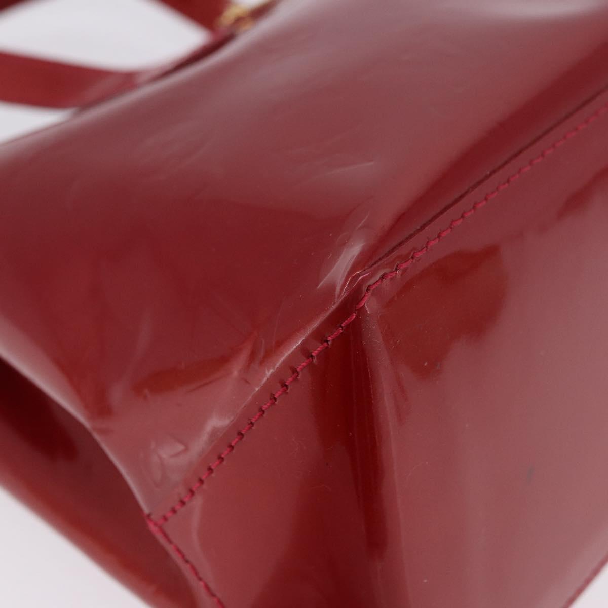 LOUIS VUITTON Monogram Vernis Wilshire PM Bag Pomme D'amour M93642 Auth 195573
