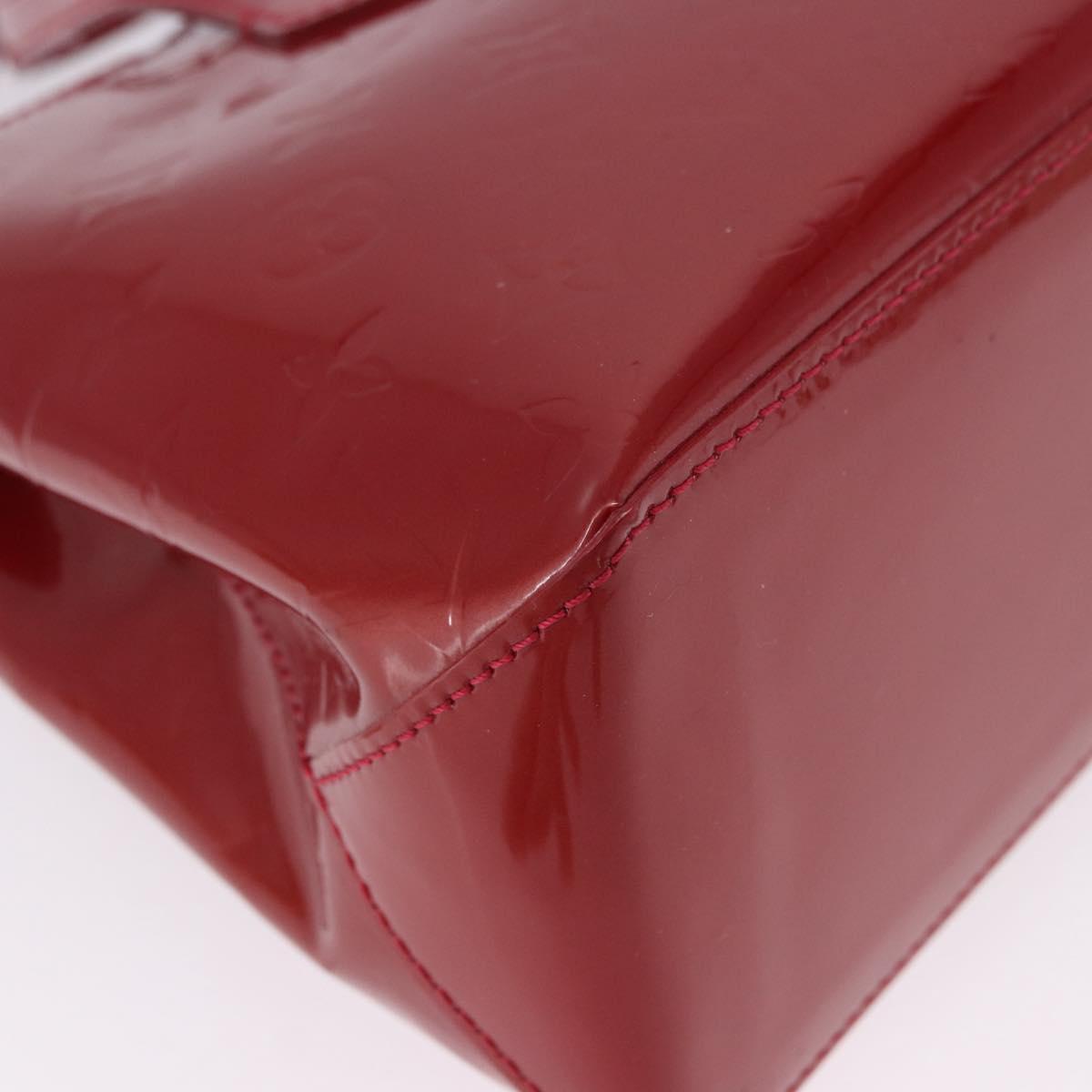 LOUIS VUITTON Monogram Vernis Wilshire PM Bag Pomme D'amour M93642 Auth 195573