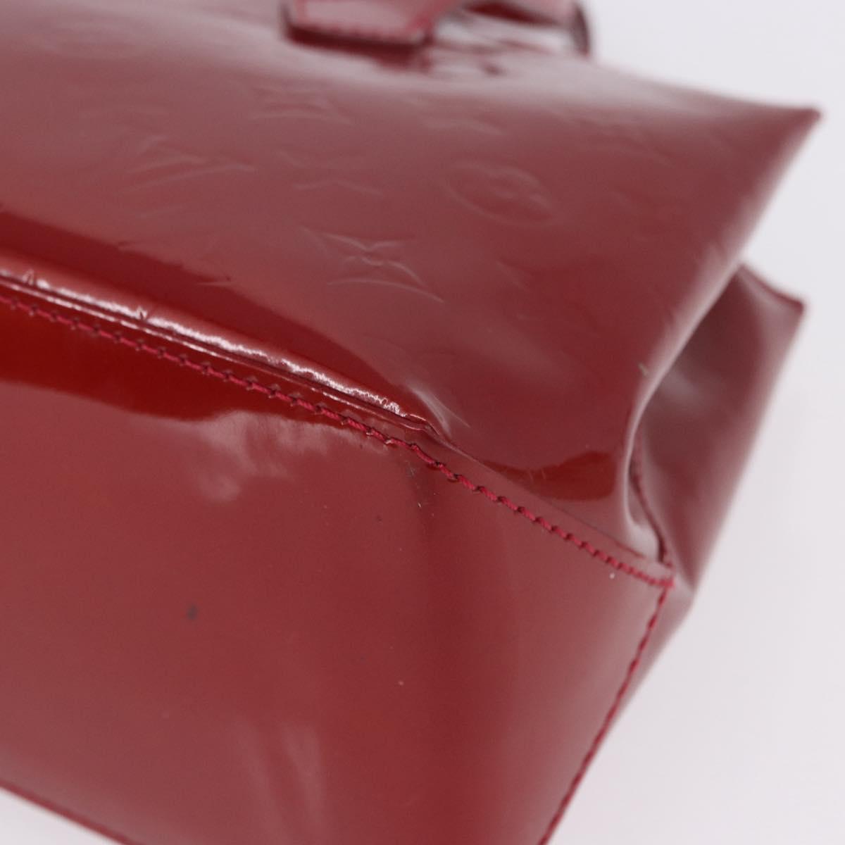 LOUIS VUITTON Monogram Vernis Wilshire PM Bag Pomme D'amour M93642 Auth 195573