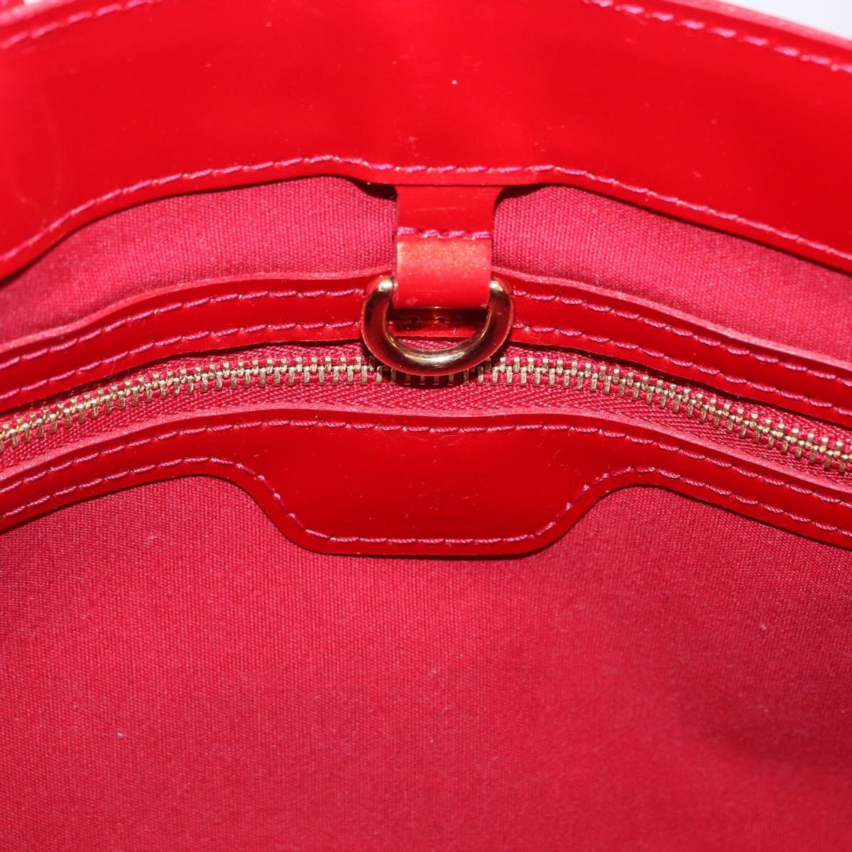 LOUIS VUITTON Monogram Vernis Wilshire PM Bag Pomme D'amour M93642 Auth 195573
