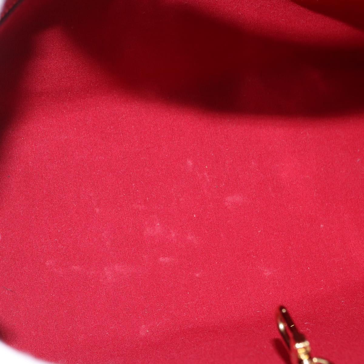 LOUIS VUITTON Monogram Vernis Wilshire PM Bag Pomme D'amour M93642 Auth 195573