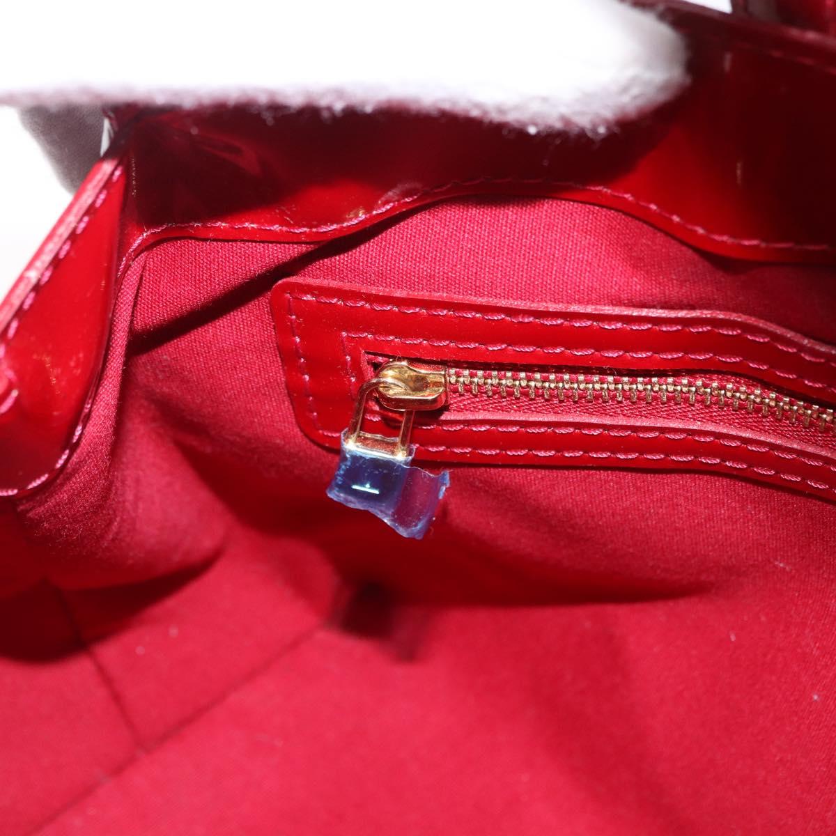 LOUIS VUITTON Monogram Vernis Wilshire PM Bag Pomme D'amour M93642 Auth 195573