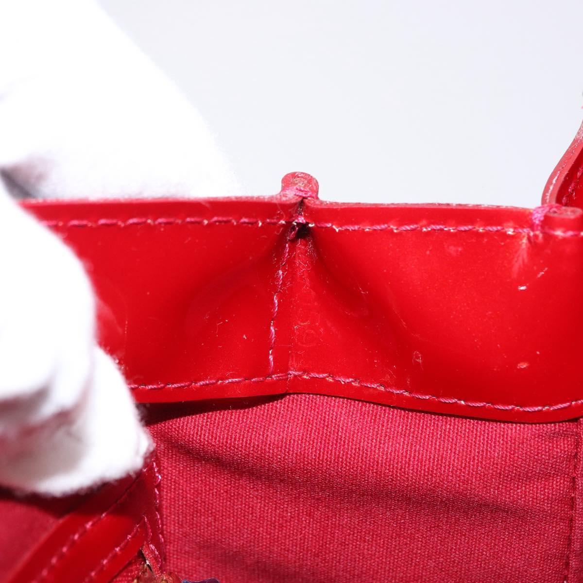 LOUIS VUITTON Monogram Vernis Wilshire PM Bag Pomme D'amour M93642 Auth 195573
