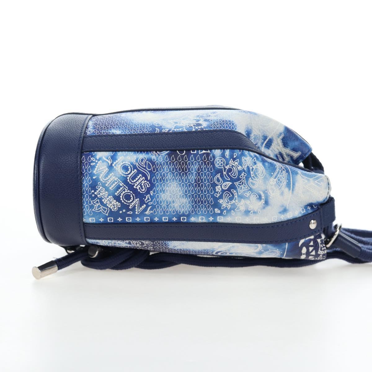 LOUIS VUITTON Monogram Bandana Randonnee PM Bag Blue M20562 LV Auth 195579M